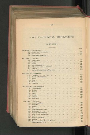 Colonial Regulations