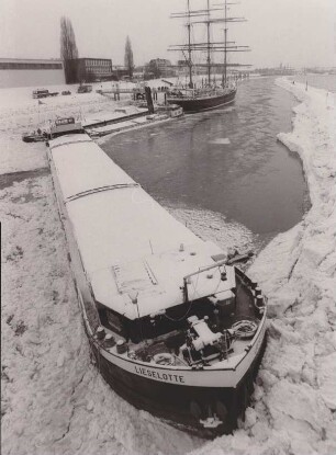 Eiswinter 1986/87 in Bremen