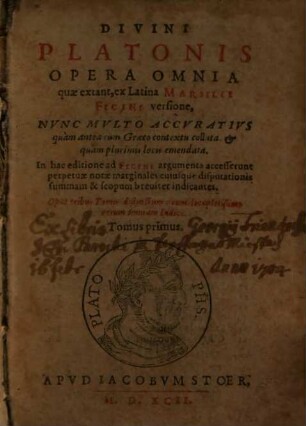 Opera. 1. (1592)