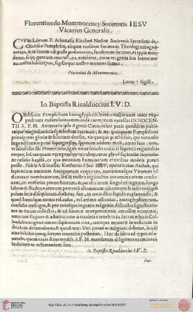 Florentius Montmorency Soc. IESV et al.