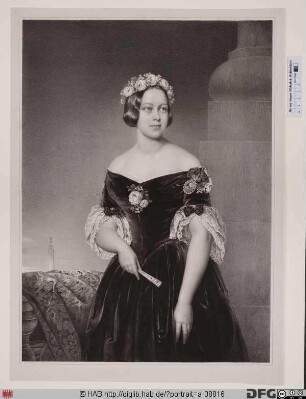 Bildnis Marie, Königin von Hannover, geb. Prinzessin von Sachsen-Altenburg