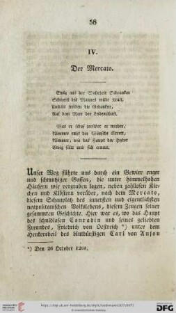 IV. Der Mercato