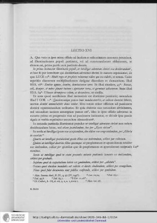 Lectio XVI