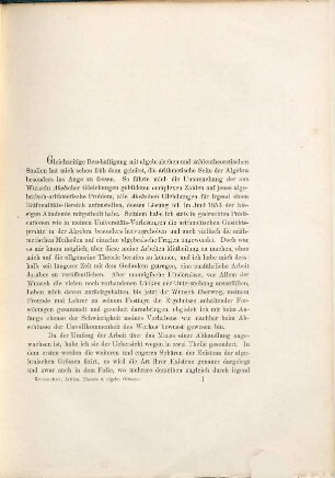 Grundzüge einer arithmetischen Theorie der algebraischen Grössen : Festschrift zu Herrn Ernst Eduard Kummer's fünfzigjährigem Doctor-Jubiläum, 10. September 1881