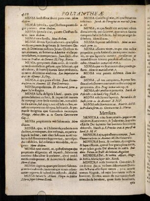 420-427, Mensura - Monitorium