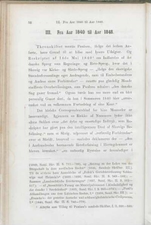 III. Fra Aar 1840 til Aar 1848.