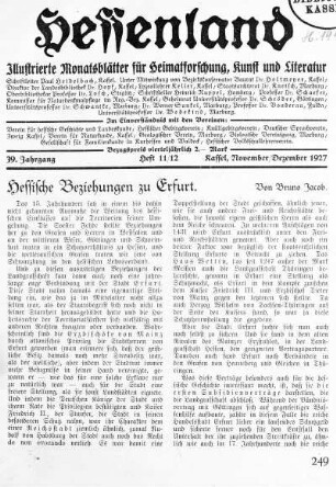 Heft 11/12, November/Dezember 1927