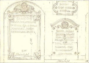 Thiersch, August ; Grab - und Denkmäler, Kriegergedenktafeln - Kriegergedenktafel (Ansichten, Detail)
