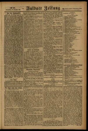 Zweite Ausgabe vom Donnerstag, den 29. Dezember 1921.