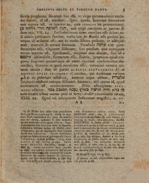 Christvs Solus Ex Virgine Natvs : Commentatio Ad Diem Christi Natalem Rite Celebrandum In Academia Ienensi Pvblice Proposita
