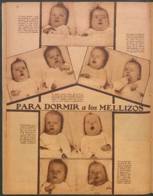 Para dormir a los mellizos [Fotografías]