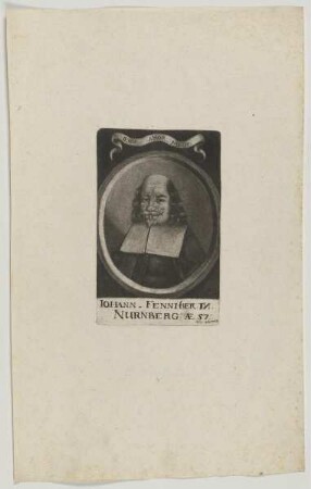 Bildnis des Iohann Fennitzer