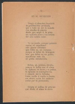 En su beneficio
