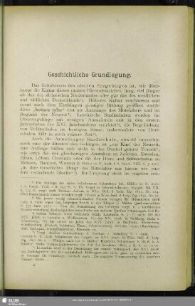 Geschichtliche Grundlegung