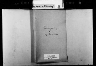 Tagebuchaufzeichnungen des Legationsrats Freiherr von Blittersdorf in Frankfurt (III) (teilweise auf französisch)