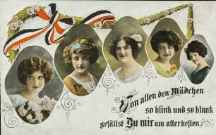 Von allen den Mädchen so blink und so blank gefällst Du mir am allerbesten.