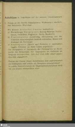 Aufschlüsse