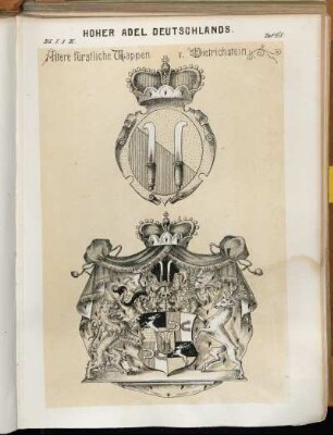 Taf. 68. Ältere fürstliche Wappen v. Dietrichstein