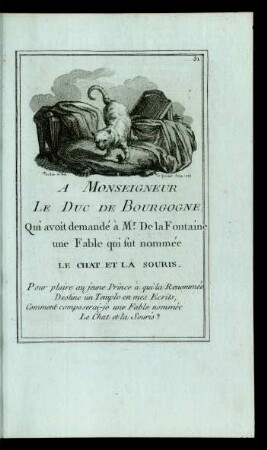 A Monseigneur Le Duc De Bourgogne.