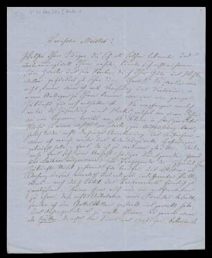 Brief von Ferdinand von Roda an Louis Spohr