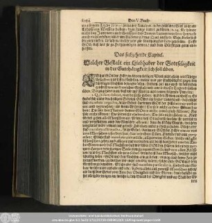 Das sechzehende Capitel. Welcher Gestalt ein Liebhaber der Gottseligkeit in der Gutthätigkeit sich soll üben.