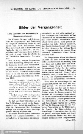 3. Abschnitt. C. Geschichtliche Nachträge. Bilder der Vergangenheit