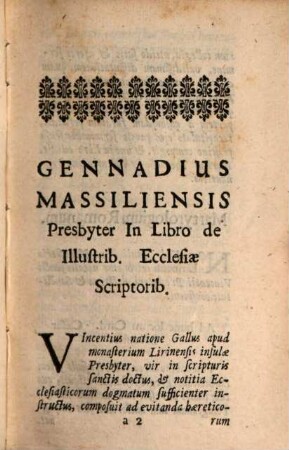 Adversus profanas omnium novitates haereticorum Commonitorium