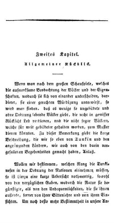Zweites Kapitel- Allgemeiner Rückblick.