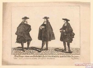 Drei Bürger unterschiedlichen Standes