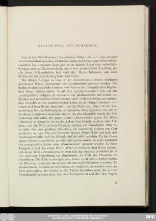 Zarathustra Und Mohammed