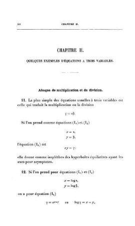 Chapitre II. Quelques exemples d'équations à trois variables.