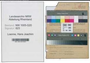 Entnazifizierung Hans Joachim Loenne , geb. 31.07.1912 (Moebelfabrikant)
