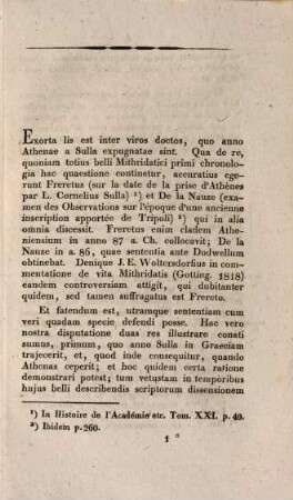 De temporum belli Mithridatici primi ratione : dissertatio
