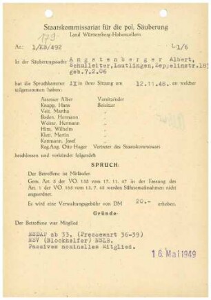 Angstenberger, Albert