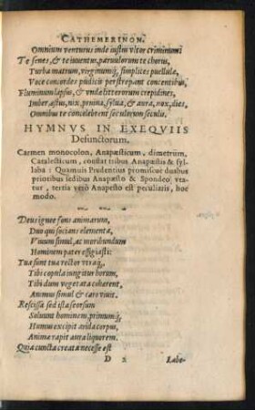 Hymnus In Exequiis Defunctorum.