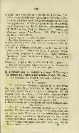 X.2. Uebersicht über die wichtigsten neueren Erscheinungen im Gebiete der deutschen landwirthschaftlichen Literatur