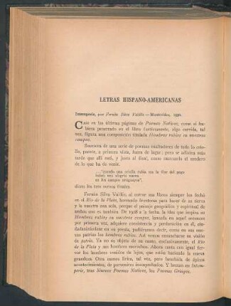 Letras hispano-americanas