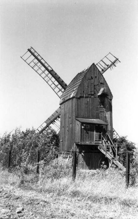Irxleben. Mühle Hillmer, Bockmühle, (1983 eingestürzt)