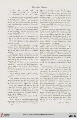 The lay figure: on the management of colour in domestic decoration