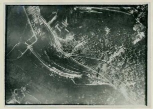 Foto der Befestigungsanlagen von Châttilon(-sous-les-Côtes) (Luftbild)
