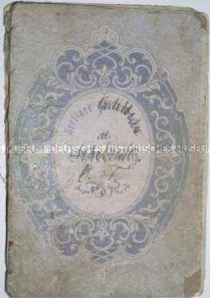 Gedichtband mit handschriftlichen Einträgen