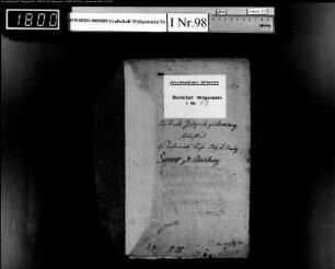 Testament des Ludwig Sauer zu Berleburg