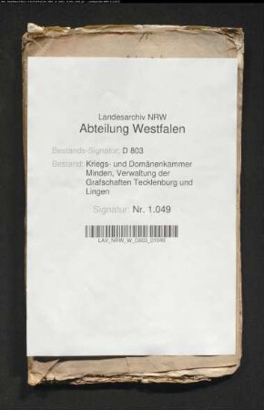 Fiskus wider (./.) Freiherrn v. d. Horst wegen des demolierten Behmerschen Zuschlags