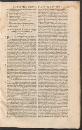 Decimumseptimum & ultimum Recuperandae possessionis remedium, ex Iudicis officio.