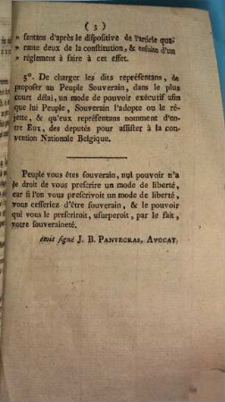 Au Peuple Souverain De Bruxelles, 1792
