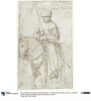 Kaiser Maximilian I. im Reisekleid zu Pferde