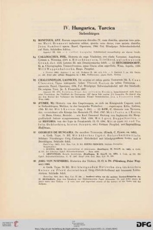 Hungarica, Turcia (Nr. 83-92)
