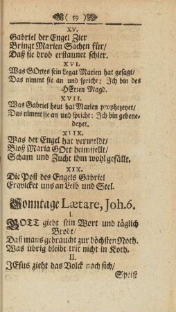 Sonntage Lætare, Joh. 6.