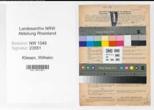 Entnazifizierung Wilhelm Kliesen , geb. 24.04.1899 (Stadtangestellter)