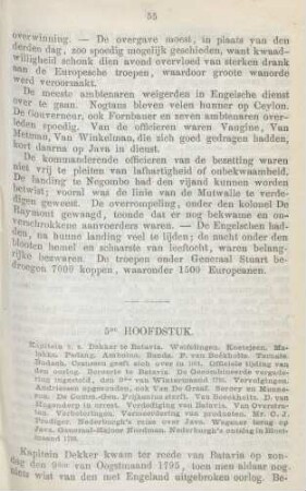 5de hoofdstuk. Kaptein t. z. Dekker te Batavia. ...